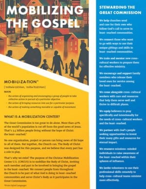 Mobilizing the Gospel Handout
